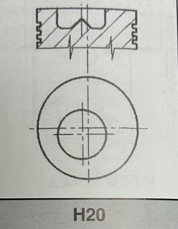 CAMARA PISTON TIPO H20