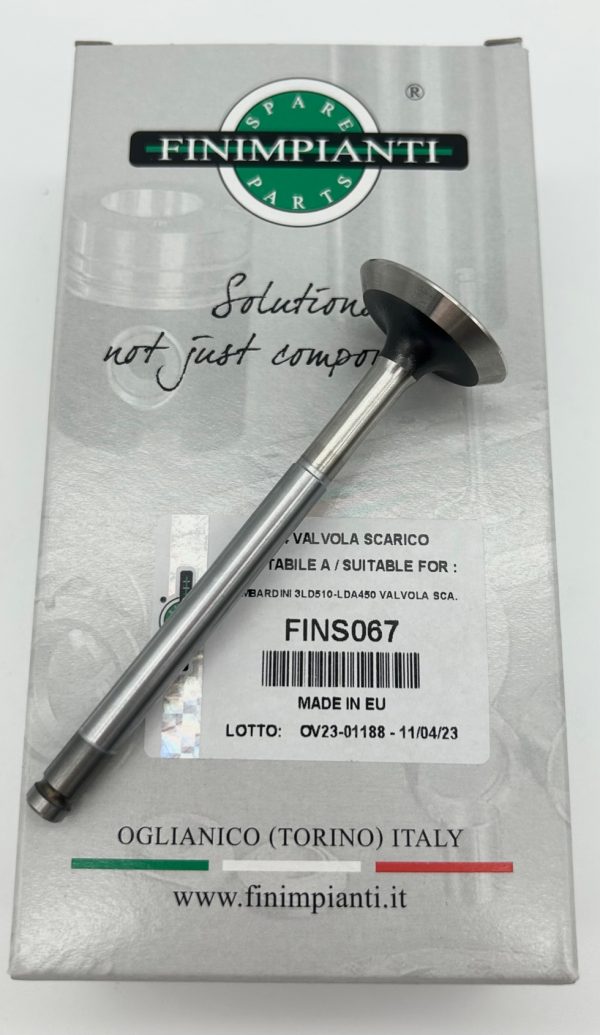 VALVULA ESCAPE ADAPTABLE (9685027) PARA MOTORES LOMBARDINI: 3LD450,3LD450/S,3LD510,3LD510/L,3LD510/S