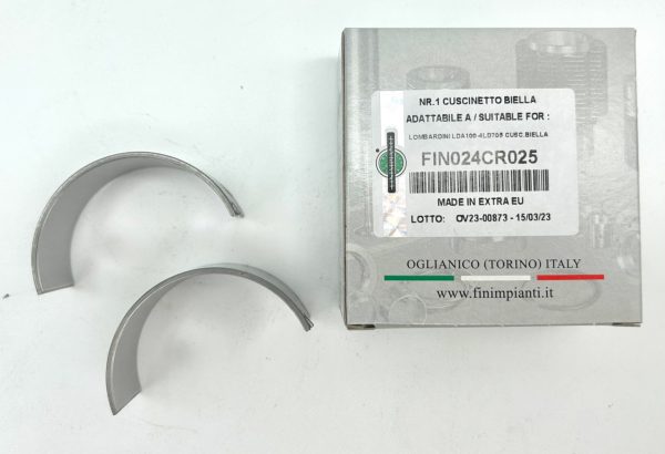 COJINETE BIELA -0,25 ADAPTABLE A (1640025) PARA MOTORES LOMBARDINI: LDA91, 4LD640, LDA96, 4LD705, LDA100