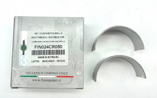 COJINETE BIELA -0,50 ADAPTABLE PARA MOTORES LOMBARDINI: LDA91, 4LD640, LDA96, 4LD705, LDA100