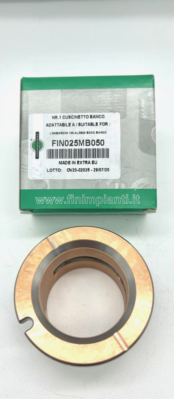 COJINETE LADO VOLANTE +0,50  ADAPTABLE A (16100570) PARA MOTORES LOMBARDINI: 4LD640, LDA96, 4LD820, 4LD705, LDA100, LDA820
