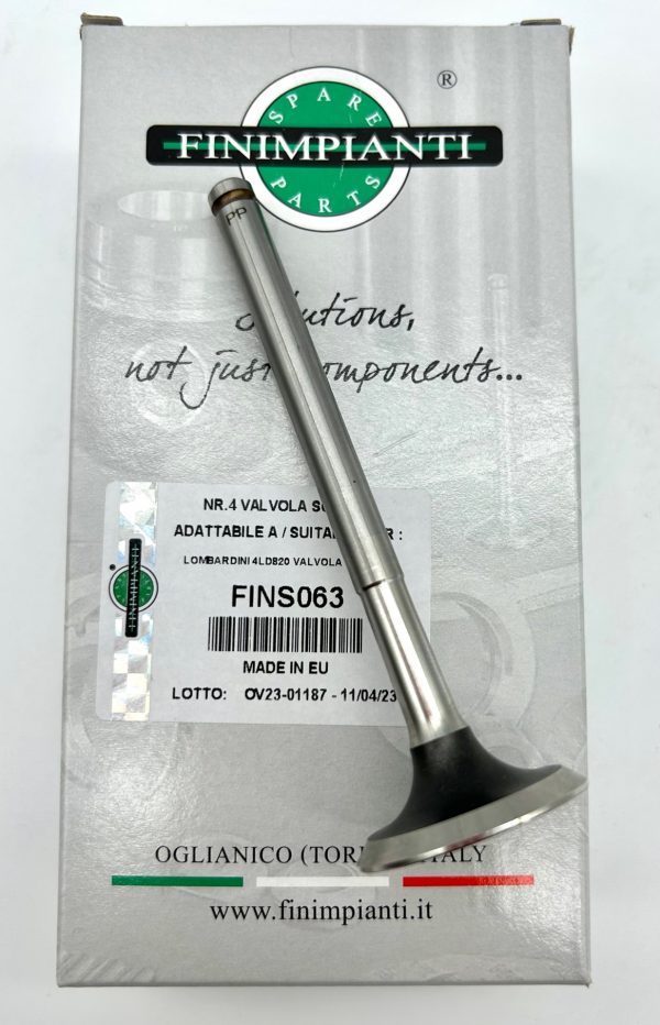 VALVULA ESCAPE ADAPTABLE (9685031) PARA MOTORES LOMBARDINI:LDA100,4LD640,4LD705,4LD820,LDA820