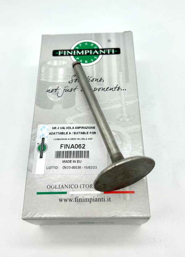 VALVULA ADMISION ADAPTABLE (9652019) PARA MOTORES LOMBARDINI:LDA100,4LD640,4LD705,4LD820,LDA820