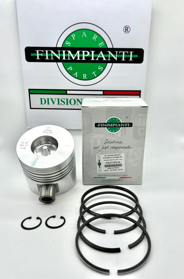 PISTON DIAMETRO 96,00 +1mm ADAPTABLE A (6500072) PARA MOTORES LOMBARDINI: LDA 96, LDA 97, 4LD640