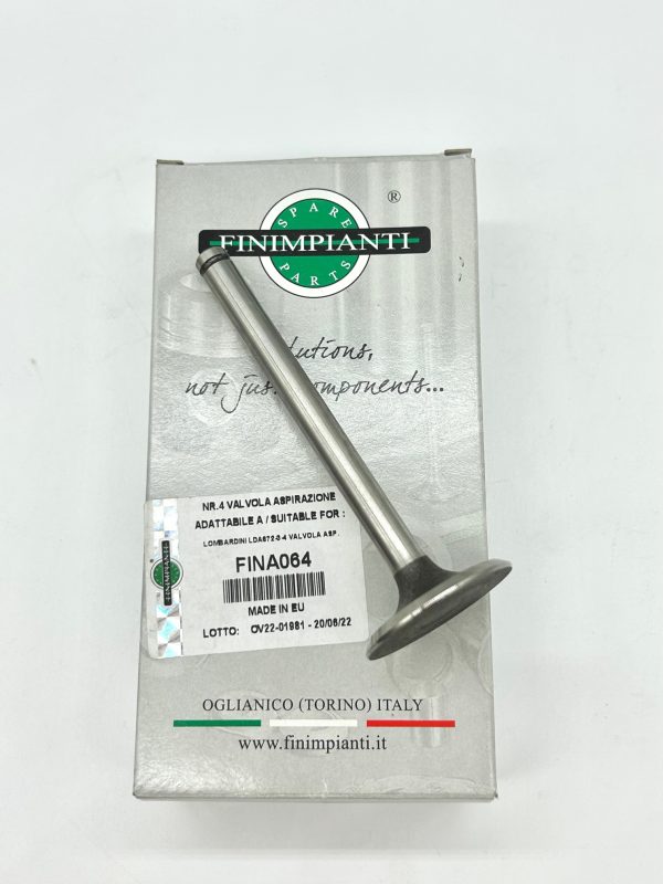 VALVULA ADMISION ADAPTABLE A (9652015) PARA MOTORES LOMBARDINI:LDA672, LDA832, 5LD675-2, 5LD675-3, LDA672, LDA832, LDA672, LDA673, LDA672, LDA832, LDA832, LDA833