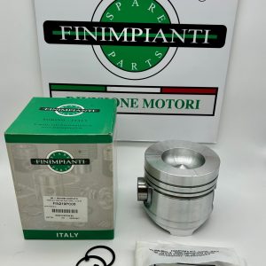 FIN219PC05 OEM code 0.086.0061.6/30 Description SAME SLH 1000.3/4A PIST.COMPL. D.105,50 Altezza (A) 97,25 mm Compressione (B) 57,25 mm Profondità Camera di Combustione (C) 19,55 mm Diametro Camera di Combustione (D) 60,00 mm Lunghezza spinotto (E) 86,00 mm Diametro spinotto (F) 35 mm Diametro pistone 105,50 mm Numero segmenti 4
